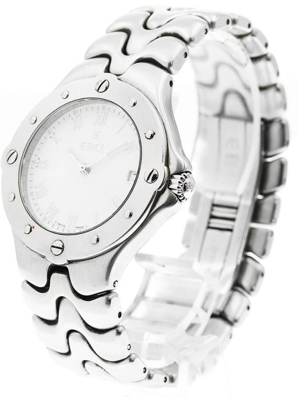 EBEL Sports wave E9187631 Date White Dial Quartz Men's Watch_871626